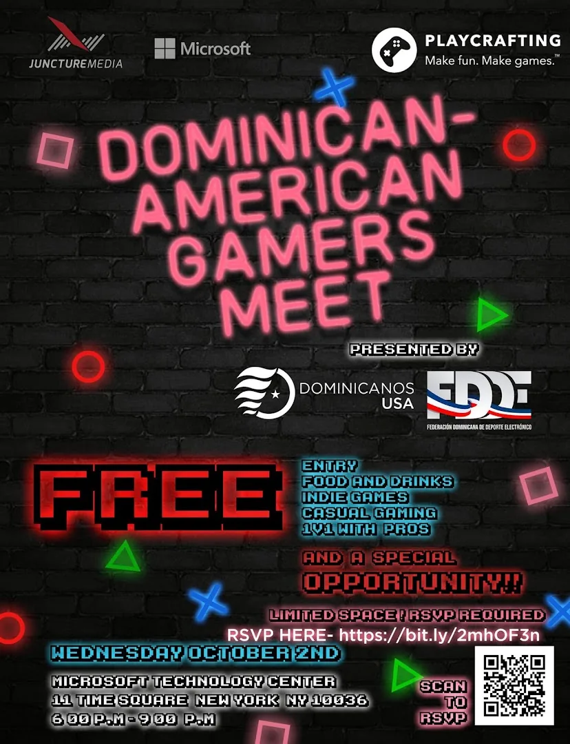 Dominican-American Gamers Meet — poster